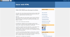 Desktop Screenshot of hacerwebhtml.blogspot.com