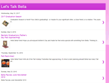 Tablet Screenshot of letstalkbella.blogspot.com