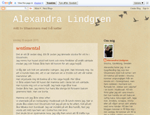 Tablet Screenshot of alexandra-lindgren.blogspot.com