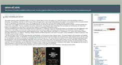 Desktop Screenshot of indianartnews2.blogspot.com