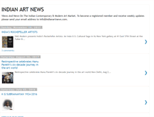 Tablet Screenshot of indianartnews2.blogspot.com