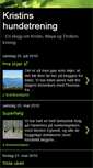 Mobile Screenshot of kristinshundetrening.blogspot.com