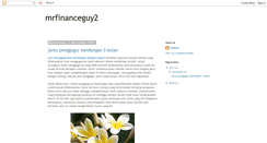 Desktop Screenshot of mrfinanceguy2.blogspot.com