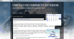 Desktop Screenshot of circulodecomercioexterior.blogspot.com