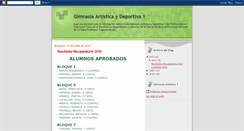 Desktop Screenshot of gimnasiaartistica1.blogspot.com