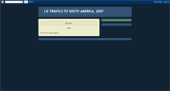 Desktop Screenshot of lizinsouthamerica.blogspot.com