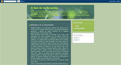 Desktop Screenshot of elbauldelosrecuerdos2007.blogspot.com