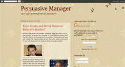 Desktop Screenshot of persuasivemanager.blogspot.com