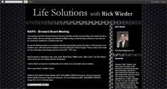 Desktop Screenshot of lifesolutionswithrickwieder.blogspot.com