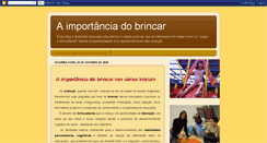 Desktop Screenshot of aimportanciadobrincarnaseriesiniciais.blogspot.com