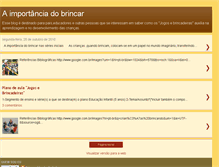 Tablet Screenshot of aimportanciadobrincarnaseriesiniciais.blogspot.com