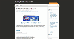 Desktop Screenshot of buy-toilet-bowl-cleaner.blogspot.com