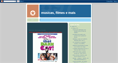 Desktop Screenshot of musicafilmeemais.blogspot.com