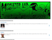 Tablet Screenshot of monsterlabcreations.blogspot.com