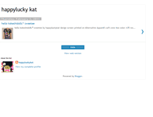 Tablet Screenshot of happyluckykat.blogspot.com
