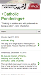 Mobile Screenshot of catholicponderings.blogspot.com