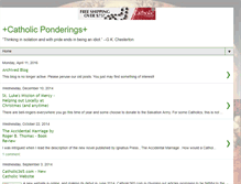 Tablet Screenshot of catholicponderings.blogspot.com