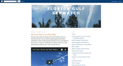 Desktop Screenshot of floridagulfskywatch.blogspot.com