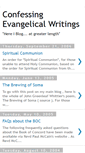 Mobile Screenshot of confessingevangelical-writings.blogspot.com