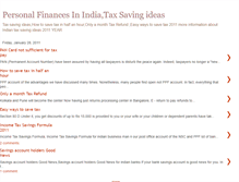 Tablet Screenshot of personalfinancesinindia.blogspot.com