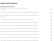 Tablet Screenshot of motorcyclehelmets.blogspot.com