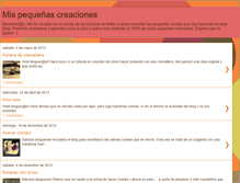 Tablet Screenshot of miscreacionesdefieltro.blogspot.com