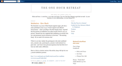 Desktop Screenshot of onehourretreat.blogspot.com