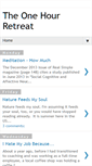 Mobile Screenshot of onehourretreat.blogspot.com