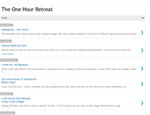 Tablet Screenshot of onehourretreat.blogspot.com