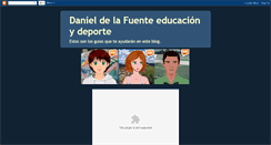 Desktop Screenshot of danieldelafuenteeducacionfisica.blogspot.com