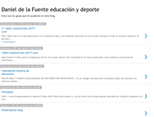 Tablet Screenshot of danieldelafuenteeducacionfisica.blogspot.com