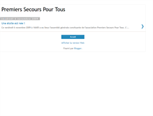 Tablet Screenshot of premierssecourspourtous.blogspot.com