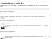 Tablet Screenshot of choosing-motorcycles.blogspot.com