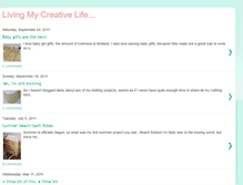 Tablet Screenshot of livingmycreativelife.blogspot.com