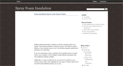 Desktop Screenshot of foam-insulation-guide.blogspot.com