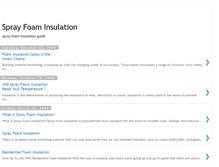 Tablet Screenshot of foam-insulation-guide.blogspot.com