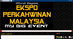 Desktop Screenshot of ekspo-perkahwinanmalaysia.blogspot.com
