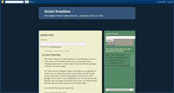 Desktop Screenshot of koziolkreations.blogspot.com