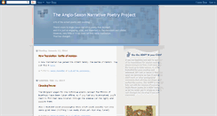 Desktop Screenshot of anglosaxonpoetry.blogspot.com