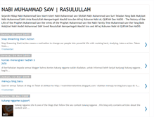 Tablet Screenshot of nabi-muhammad-saw-rasulullah-hadis.blogspot.com