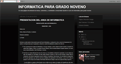 Desktop Screenshot of informaticagrado9-2010.blogspot.com