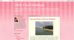 Desktop Screenshot of little-food-boutique.blogspot.com