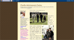 Desktop Screenshot of claudiaadestramento.blogspot.com