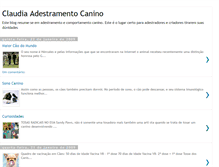 Tablet Screenshot of claudiaadestramento.blogspot.com