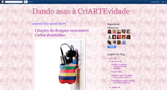 Desktop Screenshot of dandoasasacriartevidade.blogspot.com