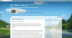Desktop Screenshot of dontmoveimprove.blogspot.com