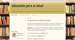 Desktop Screenshot of educarporlasalud.blogspot.com