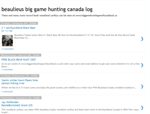 Tablet Screenshot of biggamehuntingnewfoundland.blogspot.com