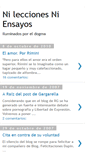 Mobile Screenshot of nileccionesniensayos.blogspot.com