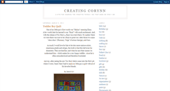 Desktop Screenshot of creatingcorynn.blogspot.com